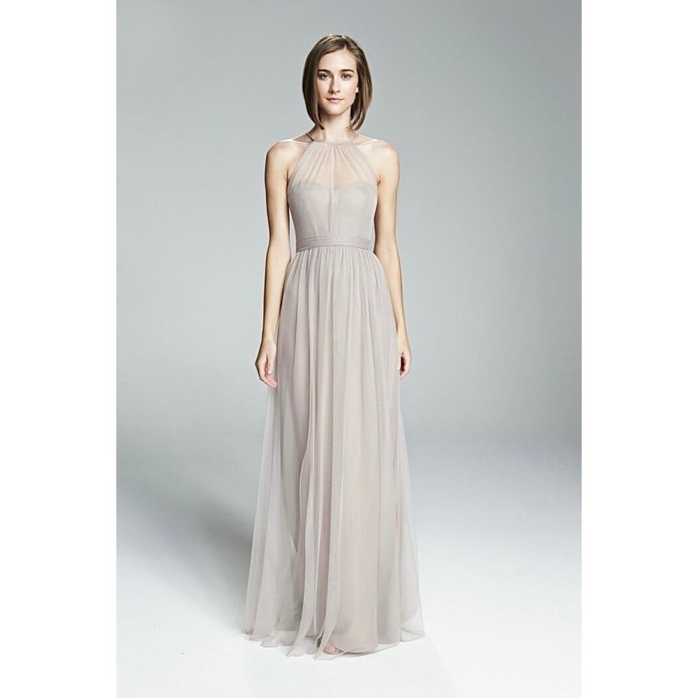 Amsale Aliki G98U Tulle Maxi Dress Formal Evening‎ Gown Party Bridesmaid Size 2